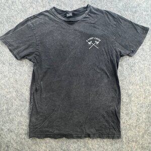 A Lost Cause Cut The B.S. T Shirt Sz M Gray Skull Short Sleeve